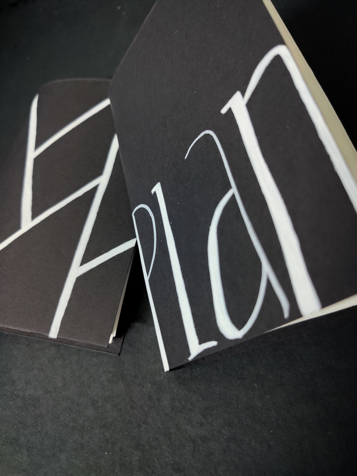 Black pocket Notebook I Recycled paper Journal