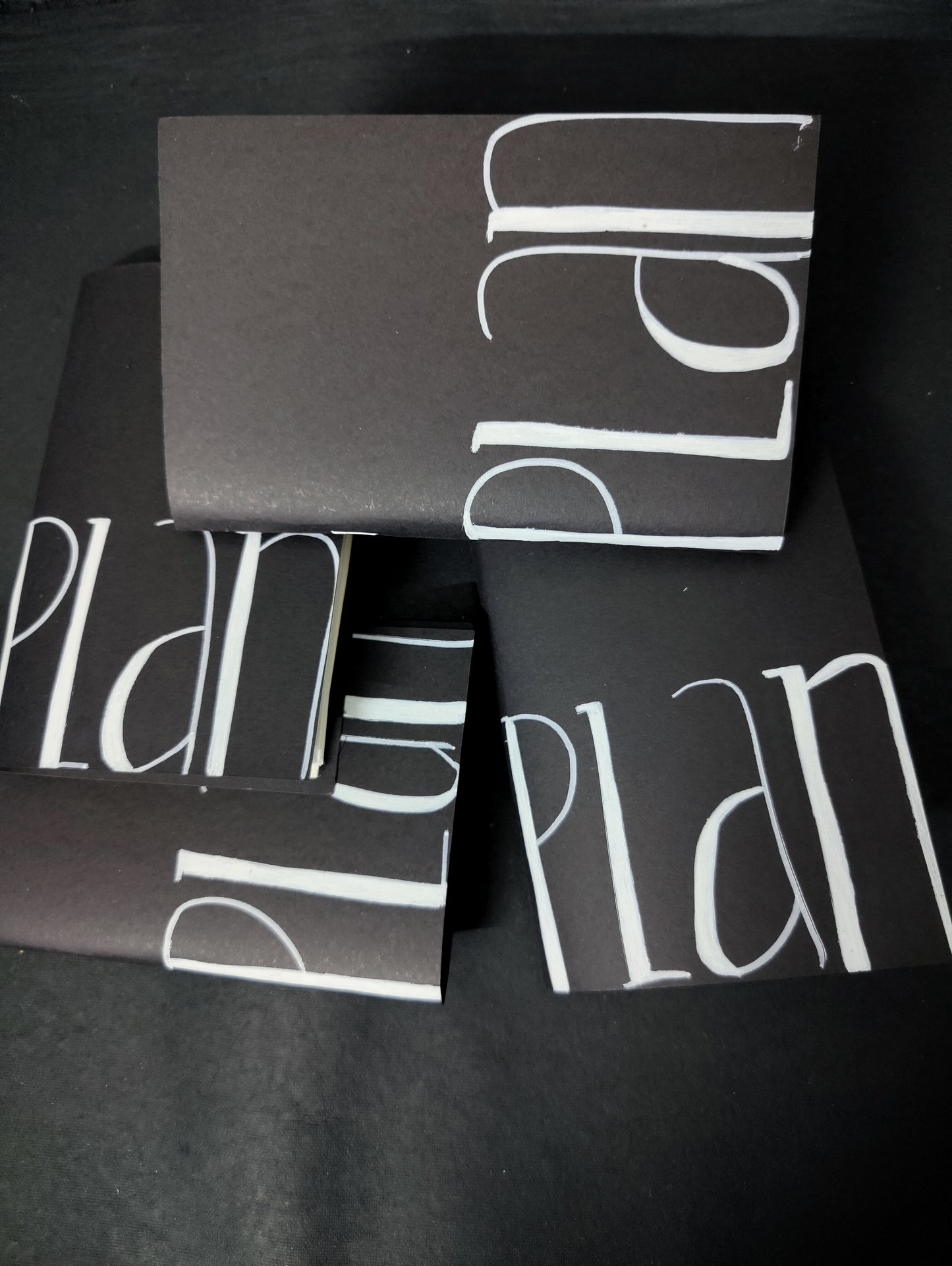 Black pocket Notebook I Recycled paper Journal
