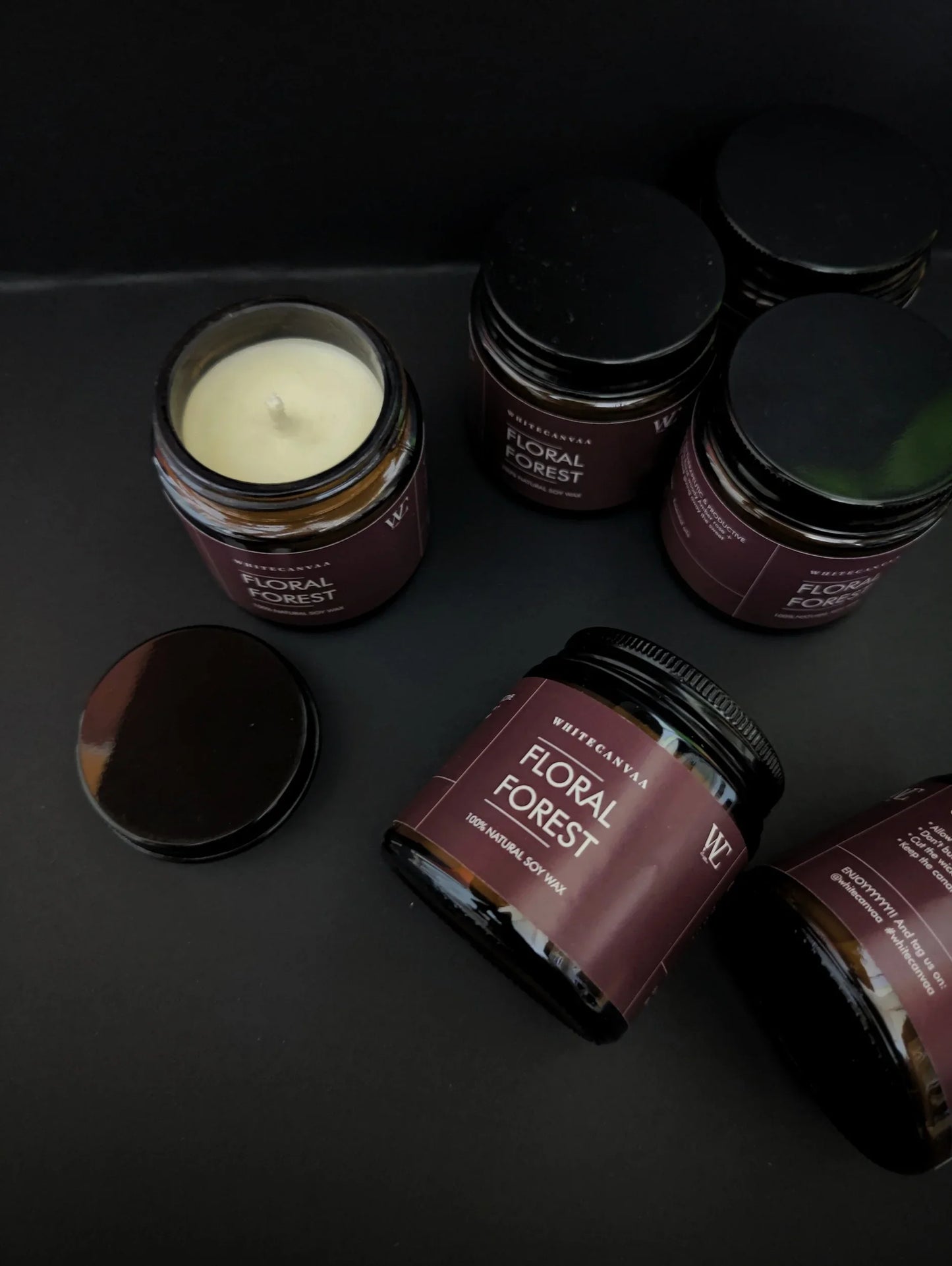 100% soy wax Floral Forest Vegan Candle I Fresh flower fragrance