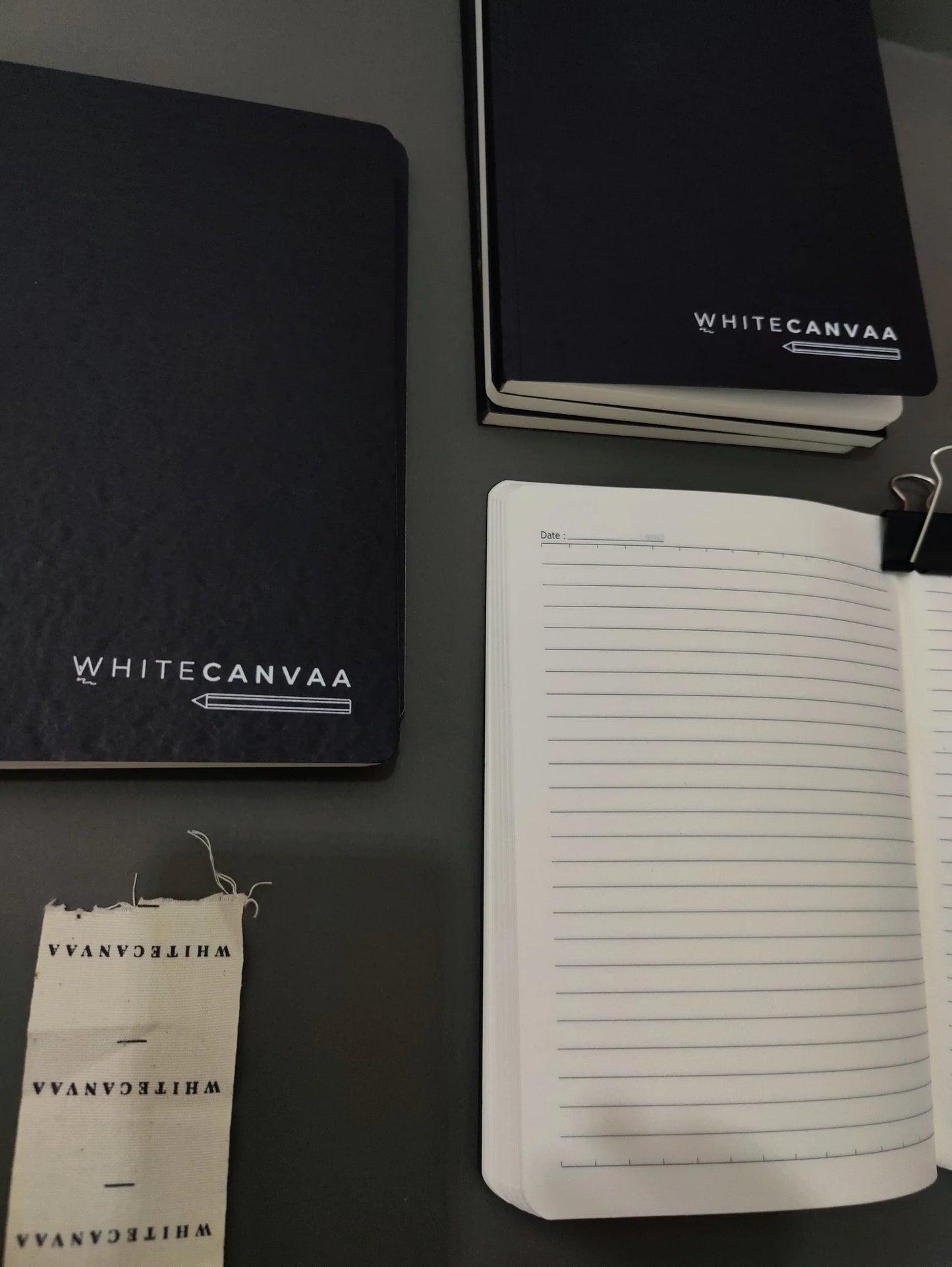 A5 ruled Black notebook I BlackTravelers notebook