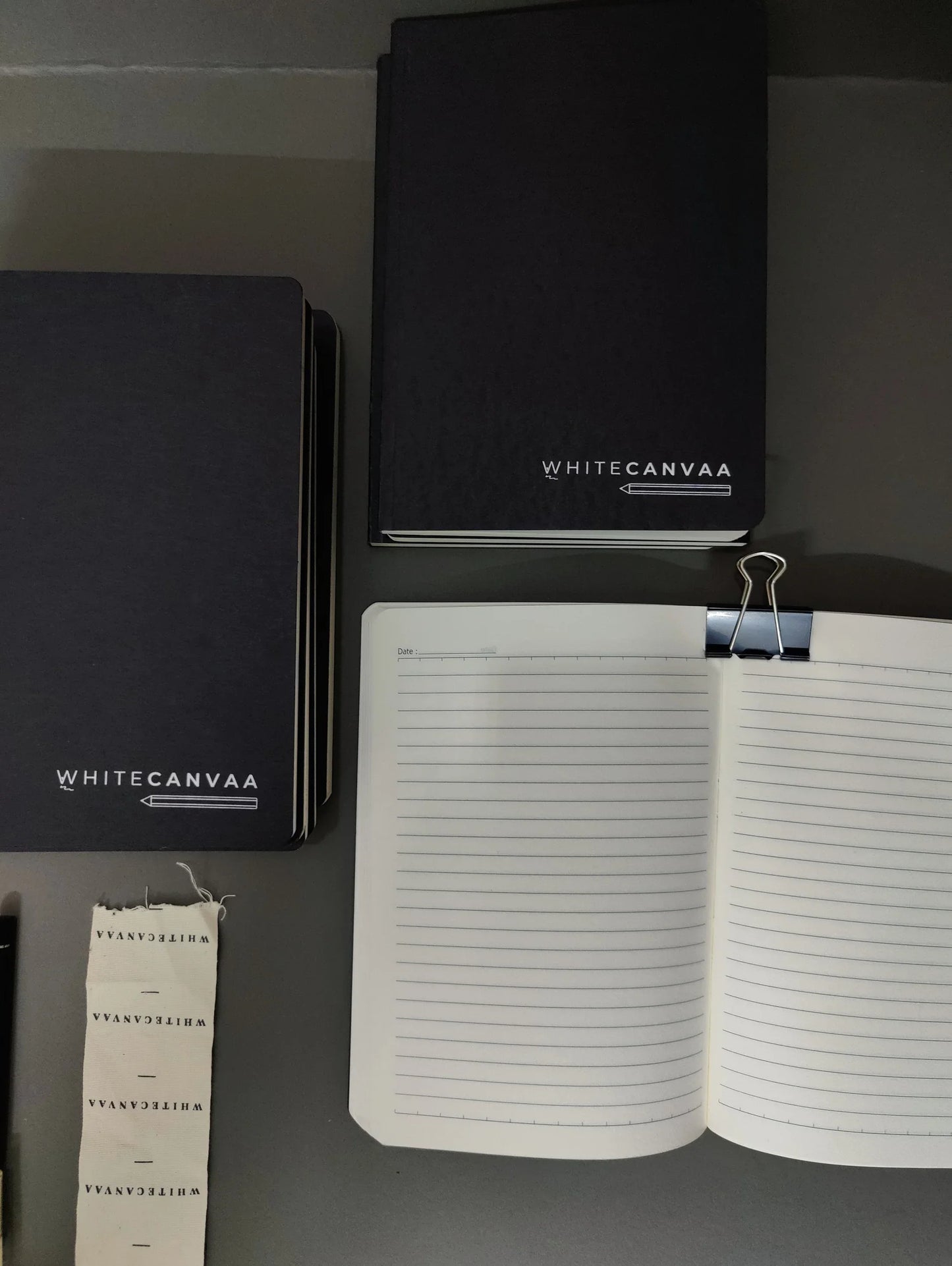 A5 ruled Black notebook I BlackTravelers notebook