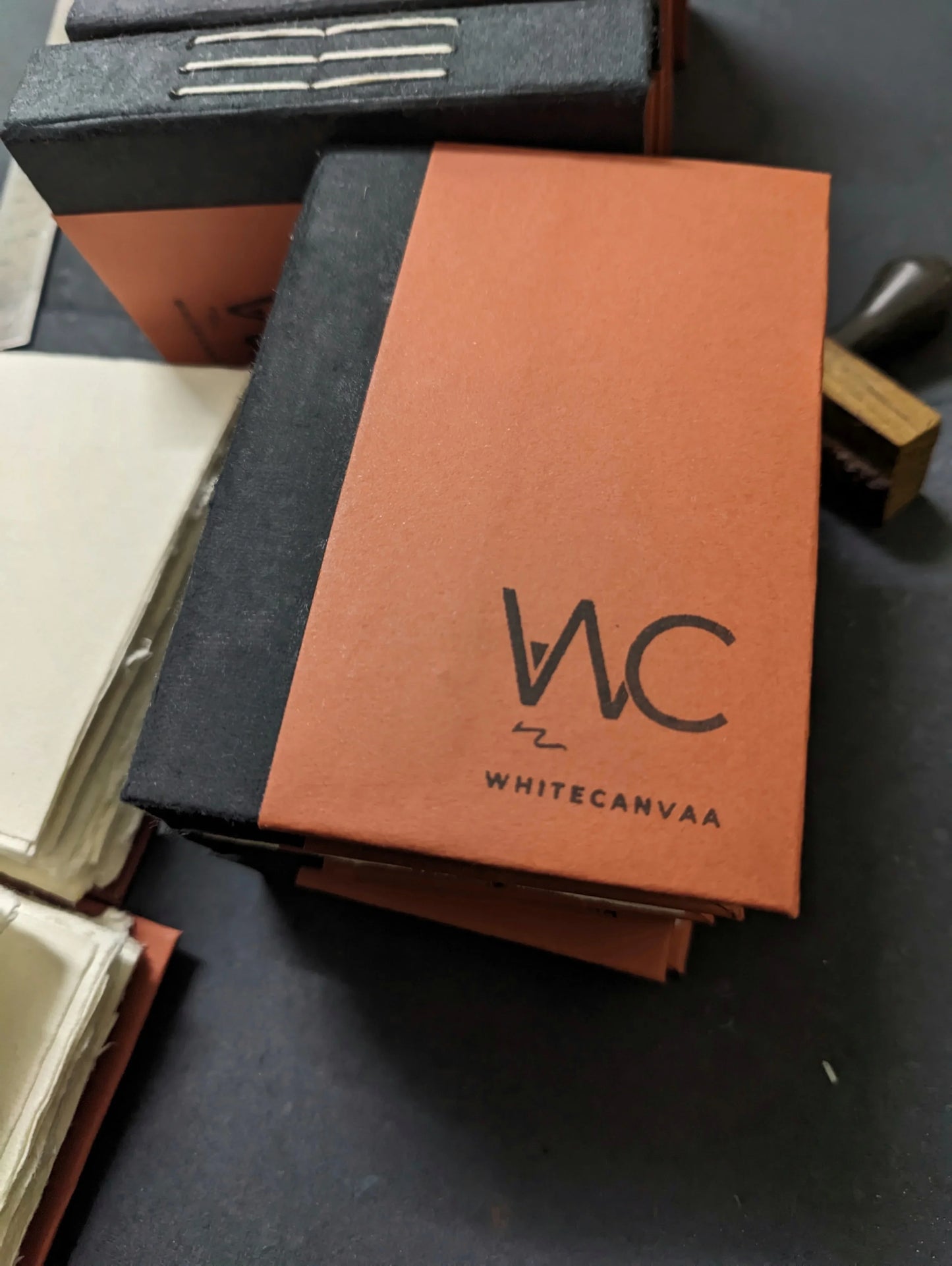 Rustic Orange Hard Bound Pocket Journal