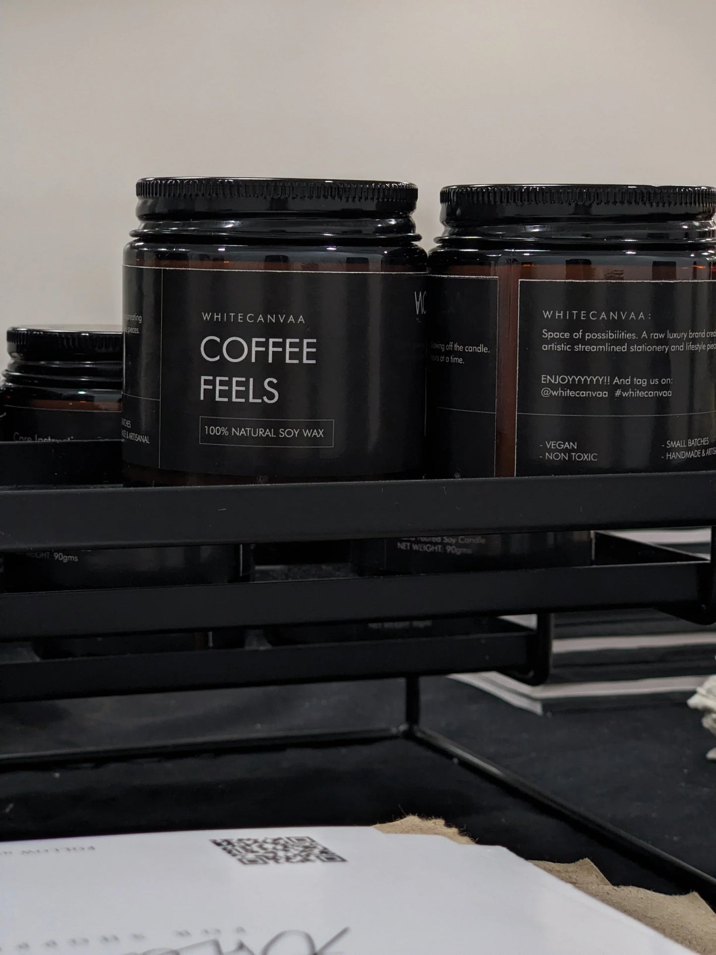 Coffee scent soy jar candle I Vegan candle