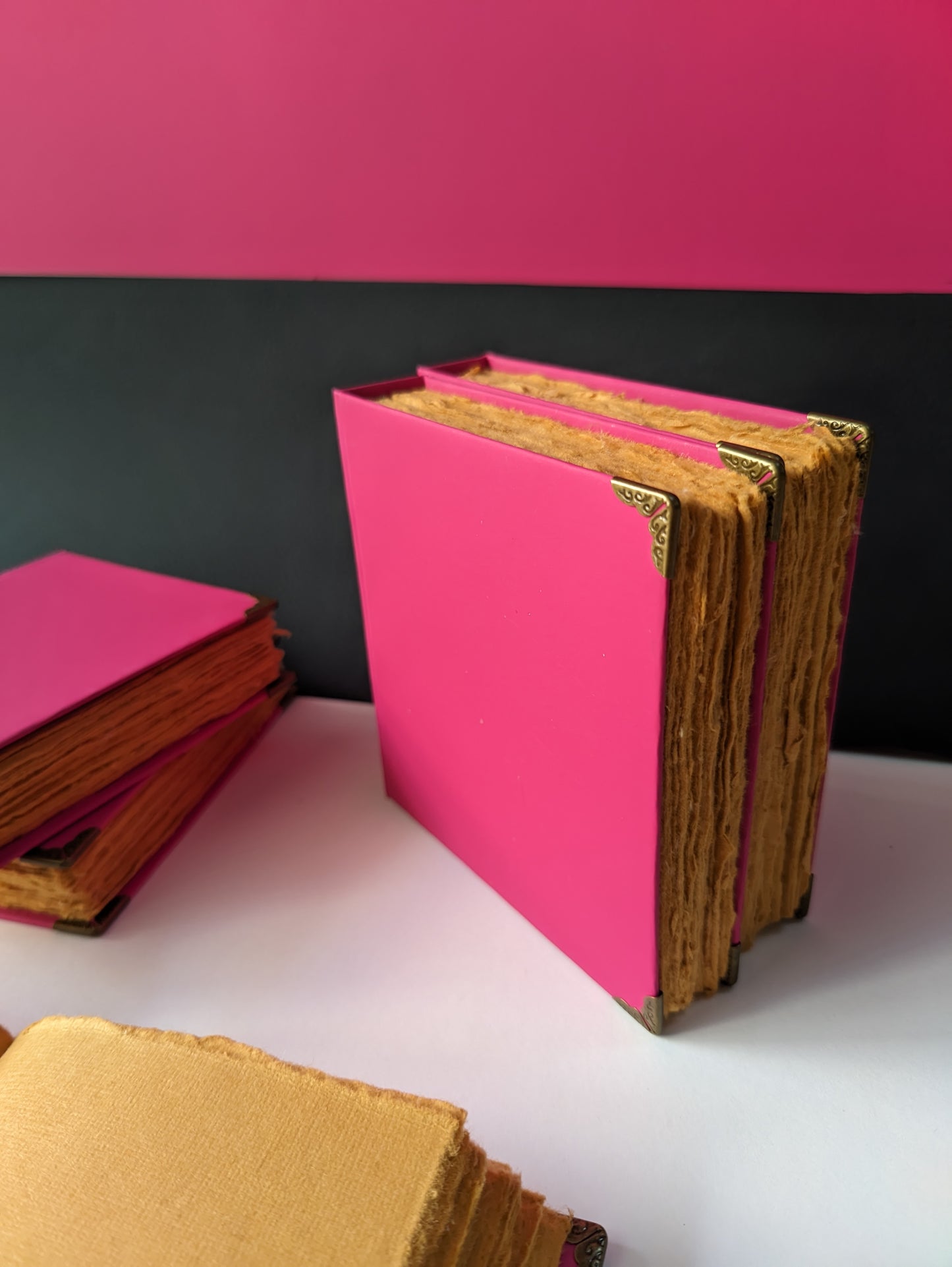 Square Hard Bound Pink City Journal I Sketching Diary