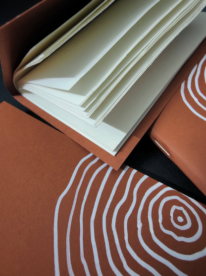 Rustic Orange pocket notebook I Pocket size Journal