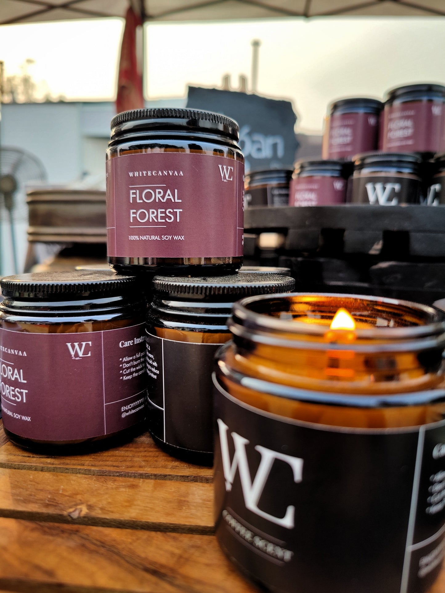 Floral Forest + Date Night I Set of Two scented vegan candles