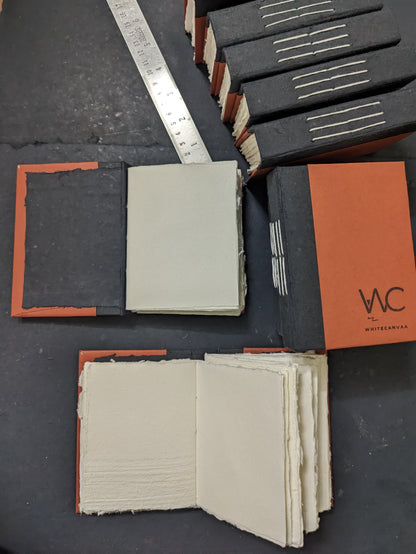 Rustic Orange Hard Bound Pocket Journal