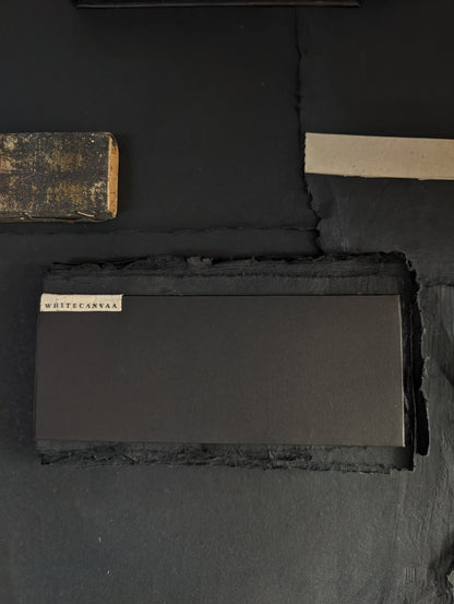 Black Recycled paper Hard Bound Journal I Sustainable Gifting