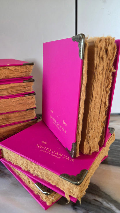 Square Hard Bound Pink City Journal I Sketching Diary