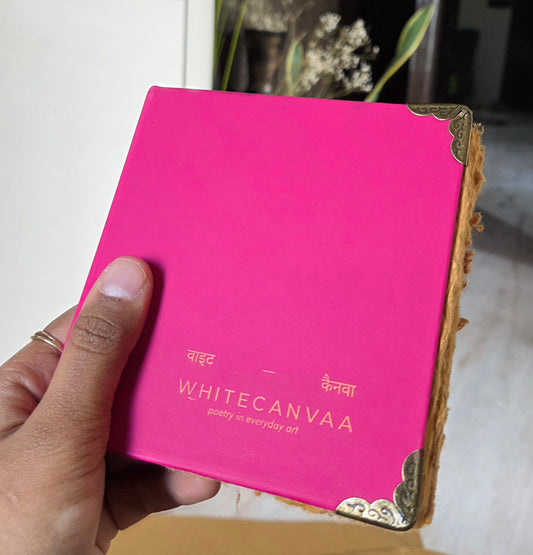 Square Hard Bound Pink City Journal I Sketching Diary