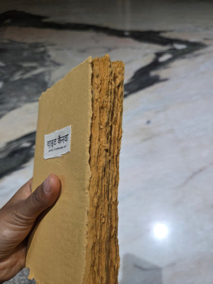 Brown Release Journal - Handmade cotton Paper Notebook